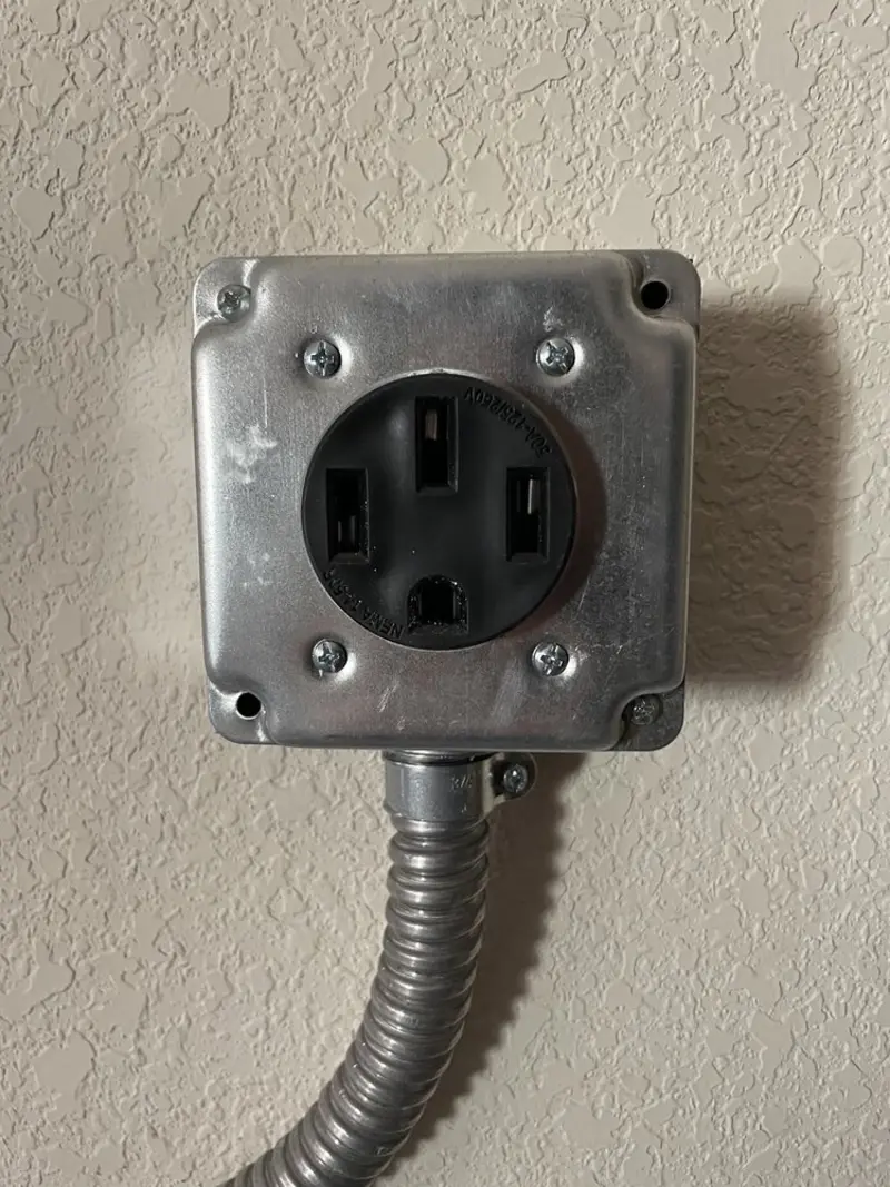 NEMA 14-50 outlet installed for Electrical Panel Upgrade in Montrose-Ghent